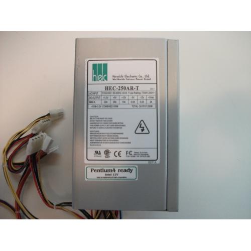 HeroIchi Electronics Co. HEC-250AR-T 250W ATX Power Supply - Tested & Working!