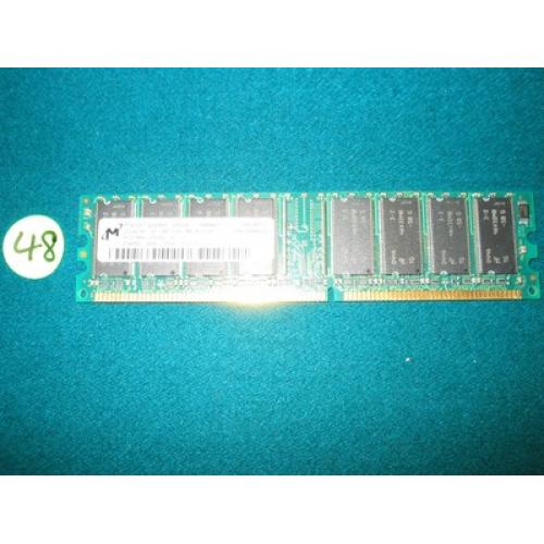 MICRON PC2700U-25331-A1 MT8VDDT3264AG-335G4 256MB DDR 333 CL2.5 MEMORY MODULE