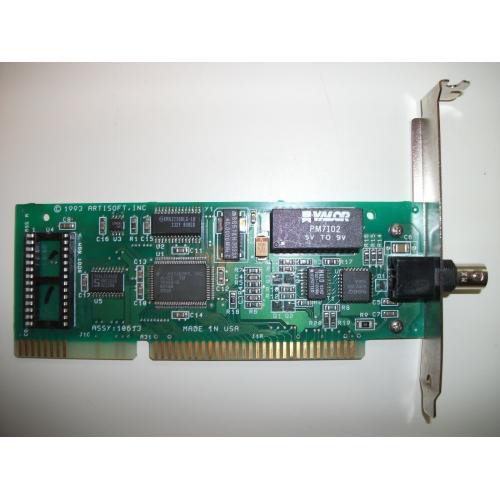 Artisoft Orbit 2L 16 Bit Coax BNC Network Card 10613 (PCB 2000/C)
