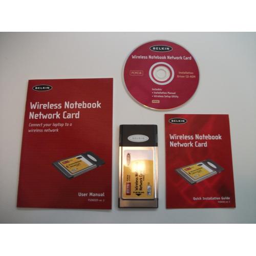 Belkin F5D6020 Ver. 2 802.11b Wireless Notebook Network PCMCIA Card 