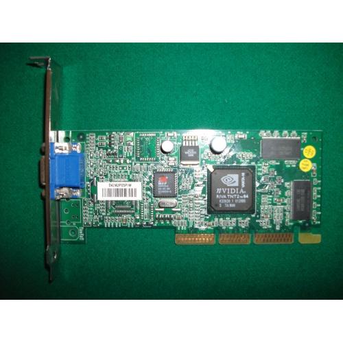 COMPAQ / NVIDIA RIVA TNT2 64 AGP VGA VIDEO CARD PN: 239920-004/180-P0026-0000-B