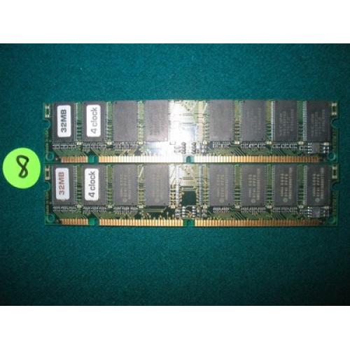 QUANTITY 2 - CUBIG 32MB 4 CLOCK S472M1C MEMORY MODULE