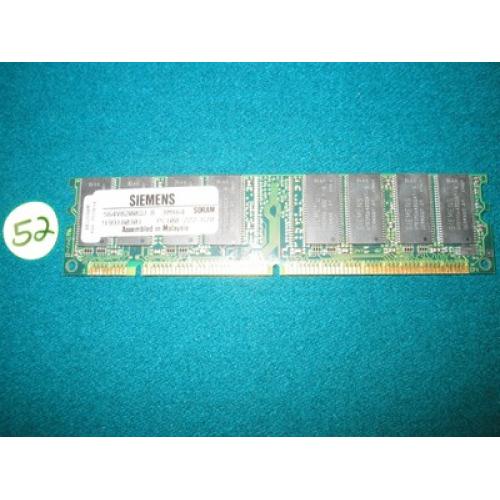 SIEMENS HYS64V8200GU-8 8M X 64 SDRAM PC100-222-620 168 PIN MEMORY MODULE