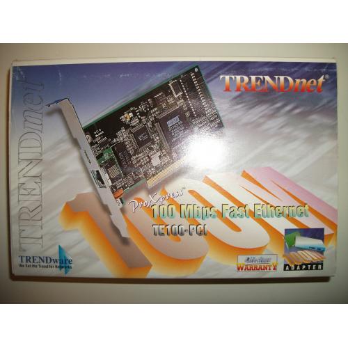 Lot of 7 TrendNET TE100-PCI ProExpress PCI Network Card RJ45 CAT5 10/100mbps